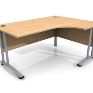 1600m site office right hand curved desk