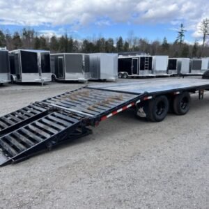 2022 iron bull trailers 8.5×25 22k deckover equipment hauler w/rampage ramps