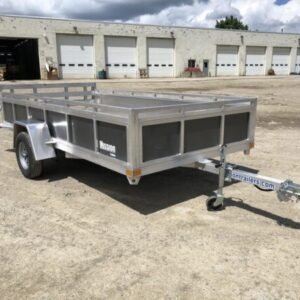 2022 mission trailers 6×12 aluminum open utility w/integrated rear ramp