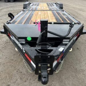 2024 diamond c 7x24 20k tilt deck equipment trailer w/spare mount