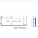 adjustable, heavy duty three tier racking for rear of container adjustable, heavy duty three tier racking for rear of container