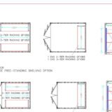 adjustable, heavy duty three tier container racking (single bay) adjustable, heavy duty three tier container racking (single bay)