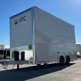 enclosed atc car trailer 2026 22ft. aluminum stacker rom 900 w/14ft. tiltable lift 5264 enclosed atc car trailer 2026 22ft. aluminum stacker rom 900 w/14ft. tiltable lift 5264