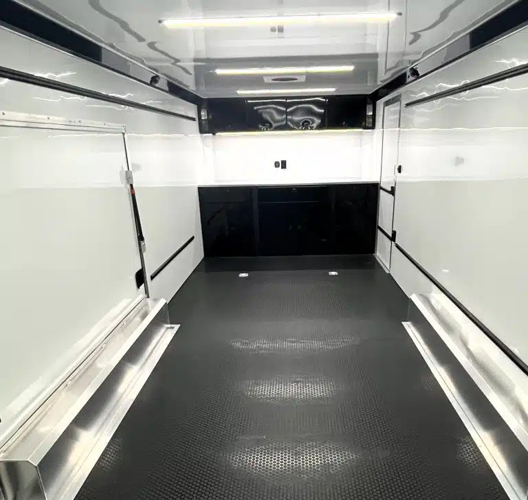 enclosed atc car trailer 2026 24ft. aluminum rom 450 w/large escape door & lifetrac 6106 enclosed atc car trailer 2026 24ft. aluminum rom 450 w/large escape door & lifetrac 6106