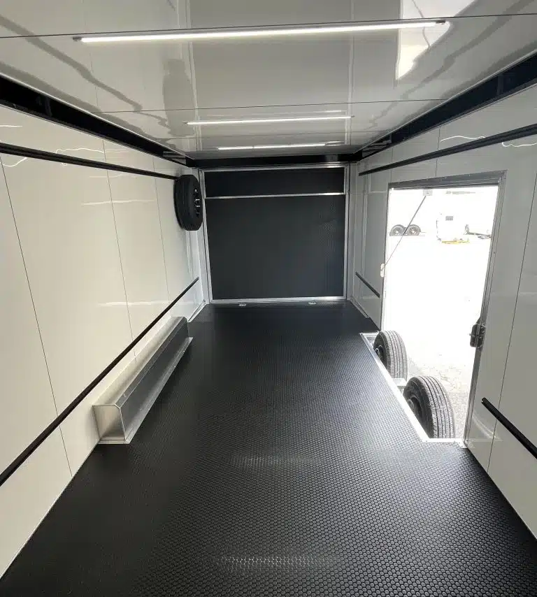 enclosed atc car trailer 2026 24ft. aluminum rom 450 w/large escape door & lifetrac 6106 enclosed atc car trailer 2026 24ft. aluminum rom 450 w/large escape door & lifetrac 6106