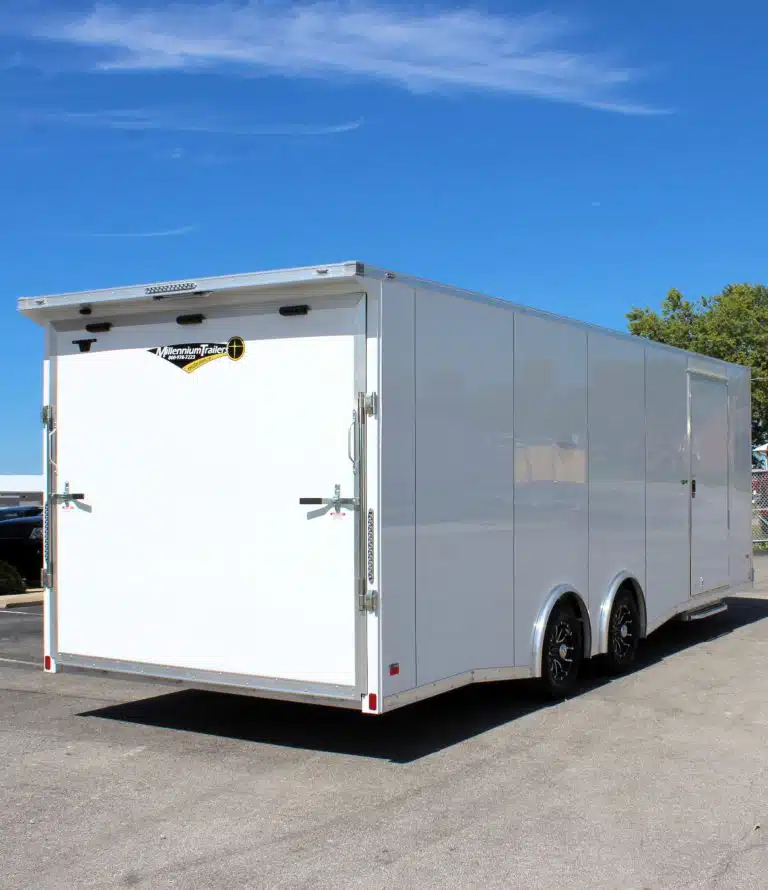 enclosed car hauler 2026 24ft. aluminum blaze w/finished interior & aluminum wheels 0862 enclosed car hauler 2026 24ft. aluminum blaze w/finished interior & aluminum wheels 0862