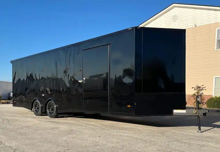 enclosed car hauler 2025 26ft. blaze w/finished interior & black out package 0411 enclosed car hauler 2025 26ft. blaze w/finished interior & black out package 0411