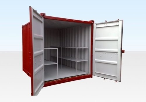10 x 8ft Flat Floor Bunded Store