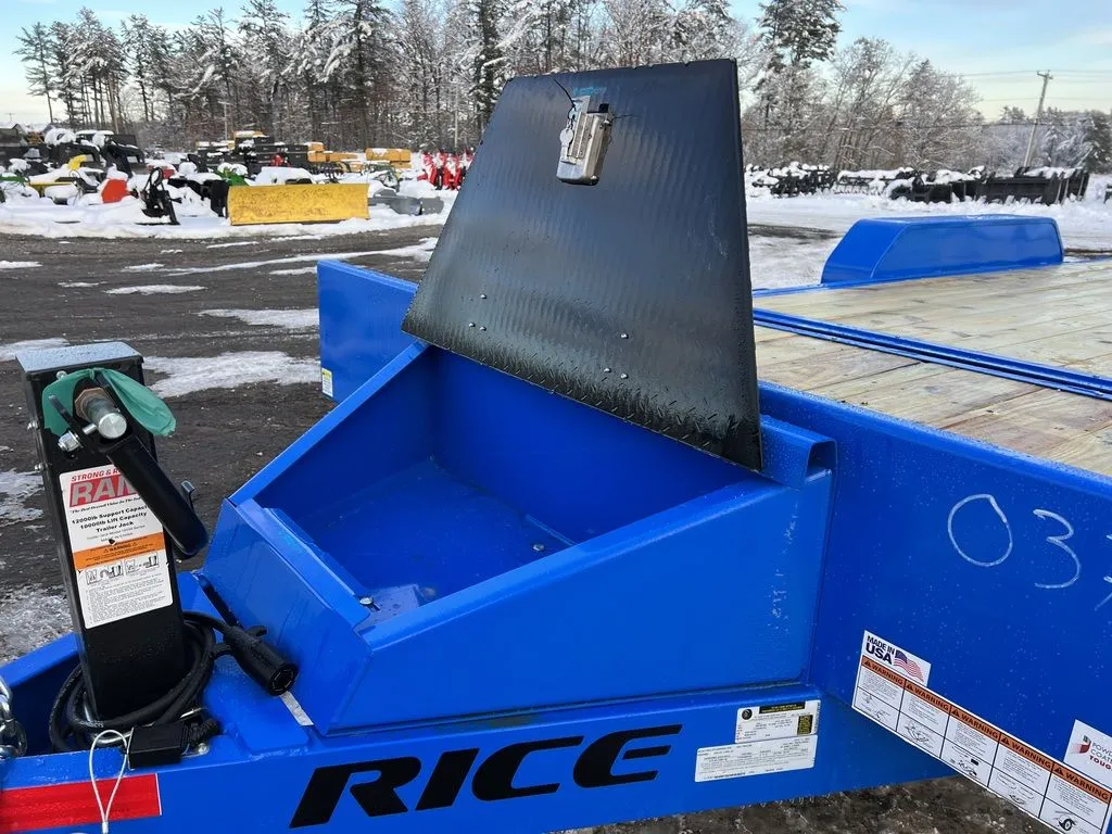 2024 Rice Trailers 7×20 14K Partial Tilt Deck Equipment w/Spare Mount - Image 8
