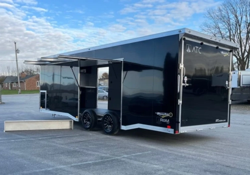Enclosed ATC Car Trailer 2026 24ft. Aluminum ROM 400 w/Large Escape Door & Aluminum Wheels 5948