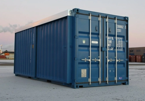 20ft Hi Cube Container (9′ 6″ high) suitable for IBC storage Sliding Door