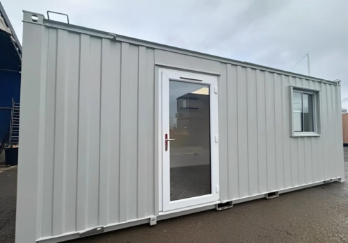 21ft x 8ft Custom Office Cabin – Refurbished Portable Building with A/C & Glazed Door