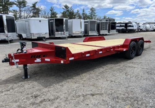 2024 Rice Trailers 7×22 16K Tilt Deck Powder Coat Equipment w/Toolbox