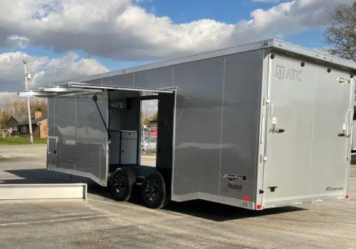 Enclosed ATC Car Trailer 2026 24ft. Aluminum ROM 400 w/Large Escape Door & Aluminum Wheels 5752