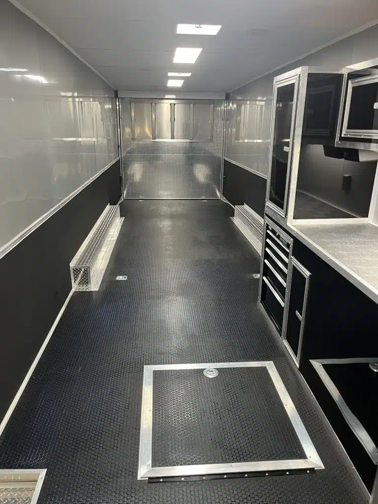 Enclosed Car Trailer 2025 34ft. Platinum w/Large Corner Bathroom, Electric Awning, & More! 0177 - Image 4
