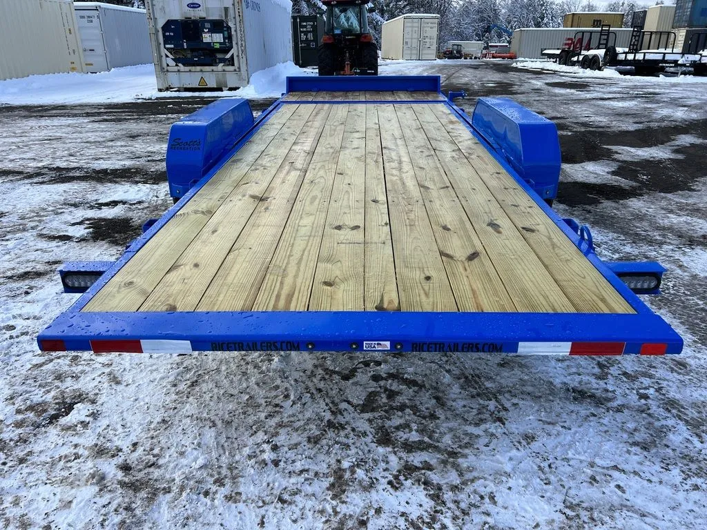 2024 Rice Trailers 7×20 14K Partial Tilt Deck Equipment w/Spare Mount - Image 7