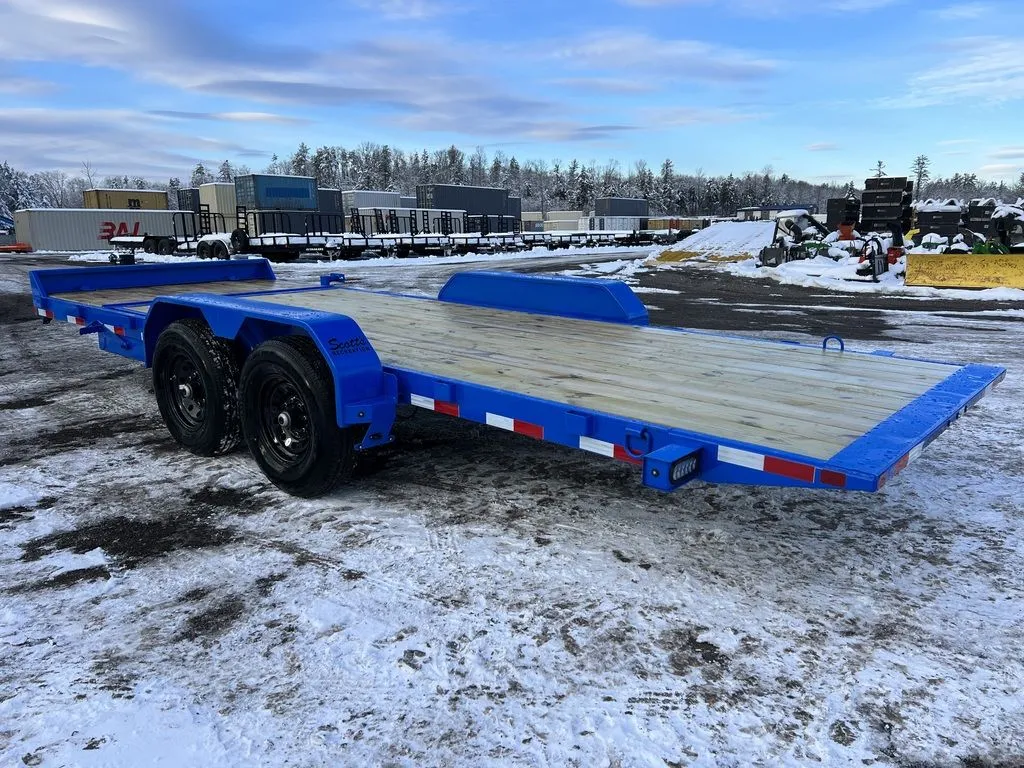 2024 Rice Trailers 7×20 14K Partial Tilt Deck Equipment w/Spare Mount - Image 3