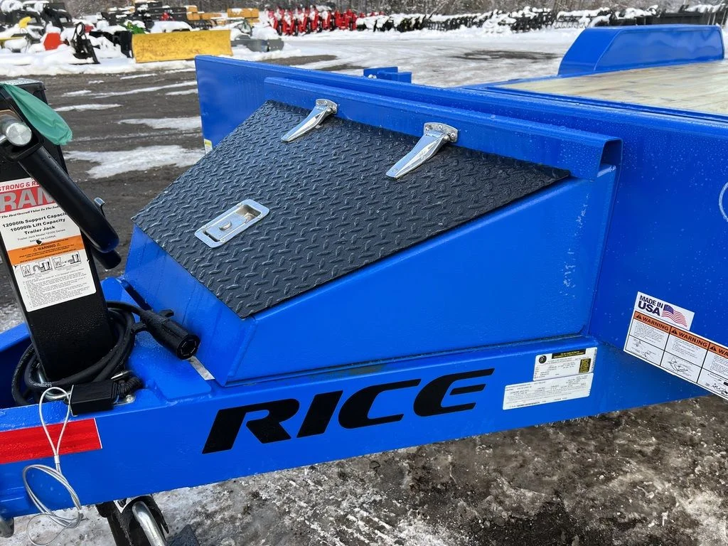 2024 Rice Trailers 7×20 14K Partial Tilt Deck Equipment w/Spare Mount - Image 9