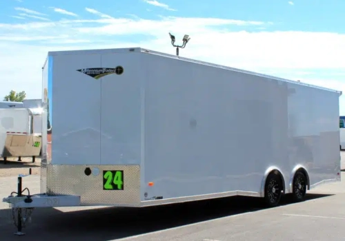 Enclosed Car Hauler 2026 24ft. Aluminum Blaze w/Finished Interior & Aluminum Wheels 0862