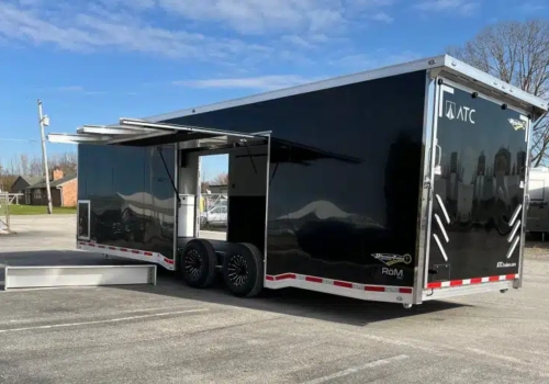 Enclosed ATC Car Trailer 2026 28ft. Aluminum ROM 550 w/LifeTrac & Large Escape Door 5951