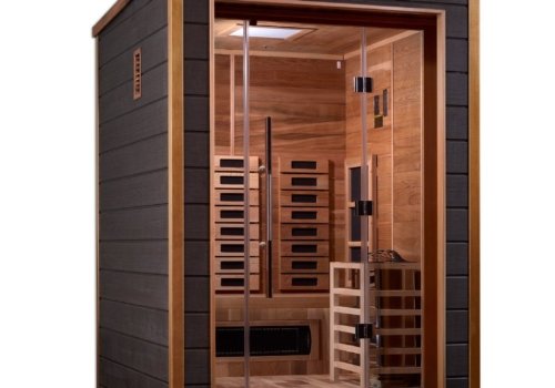 Golden Designs “Nora” 2 Person Outdoor-Indoor PureTech™ Hybrid Full Spectrum Sauna (GDI-8222-01)
