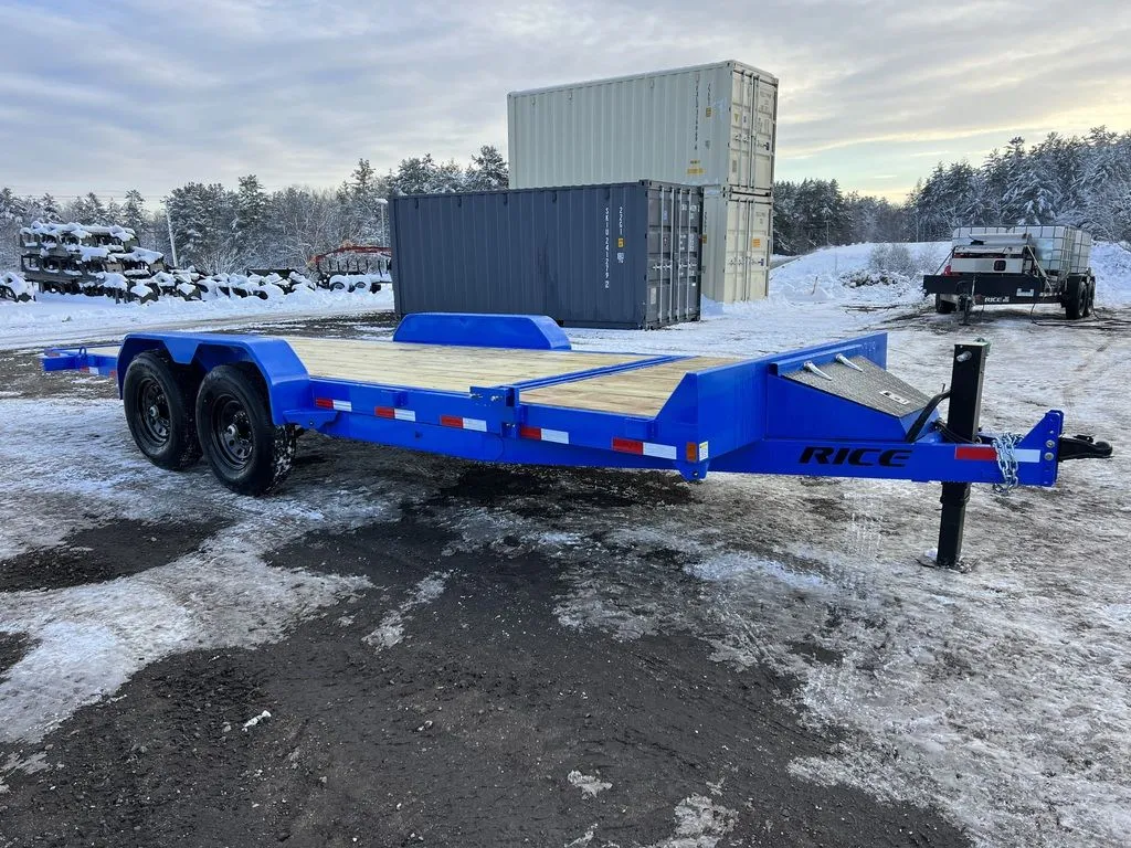 2024 Rice Trailers 7×20 14K Partial Tilt Deck Equipment w/Spare Mount - Image 15