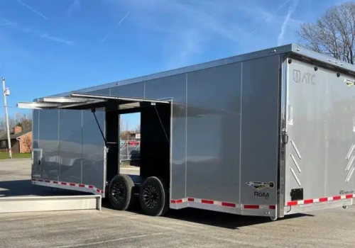 Enclosed ATC Car Trailer 2026 28ft. Aluminum ROM 550 w/LifeTrac & Large Escape Door 5950