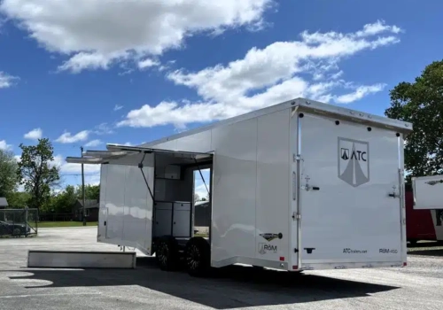 Enclosed ATC Car Trailer 2025 24ft. Aluminum ROM 450 w/Large Escape Door 4874