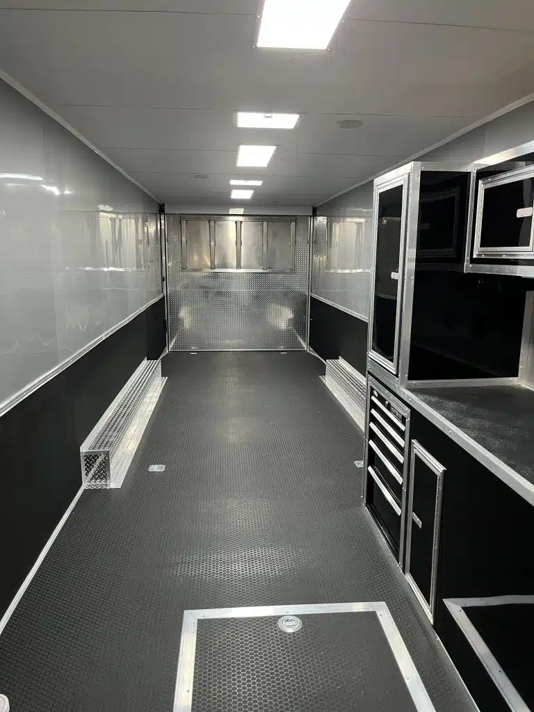 Enclosed Car Trailer 2025 34ft. w/Large Corner Bathroom, Electric Awning, Aluminum Wheels, & More! 0178 - Image 4