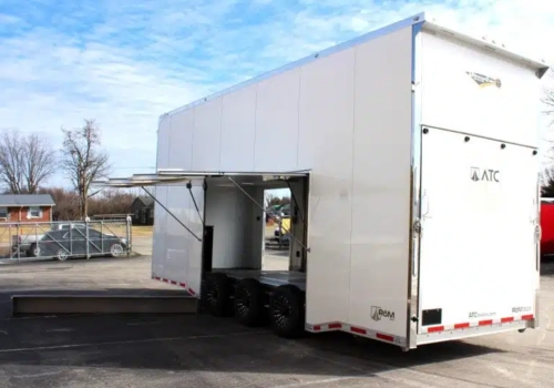 Enclosed ATC Car Trailer 2026 26ft. Aluminum Stacker ROM 800 w/Tiltable 14ft. Lift 5949