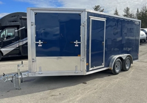 2023 High Country 7.5×14 Aluminum 2/3-Place Drive In/Out w/Tapered Ramp Doors