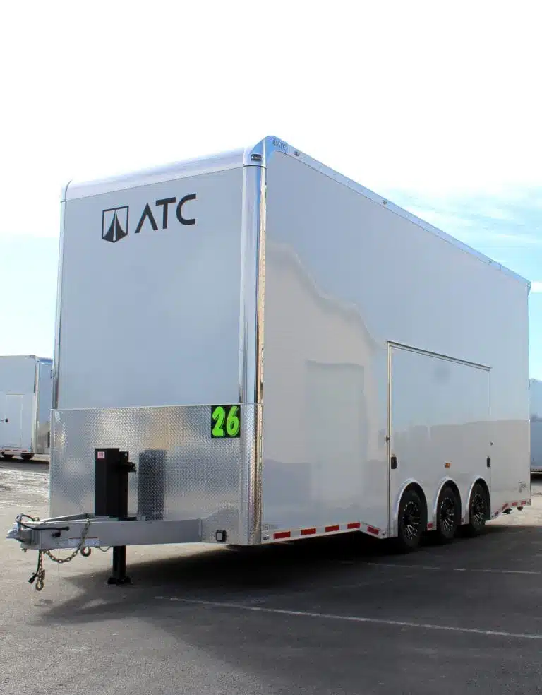 Enclosed ATC Car Trailer 2026 26ft. Aluminum Stacker ROM 800 w/Tiltable 14ft. Lift 5949 - Image 4