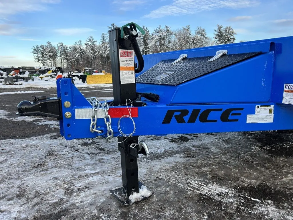 2024 Rice Trailers 7×20 14K Partial Tilt Deck Equipment w/Spare Mount - Image 16