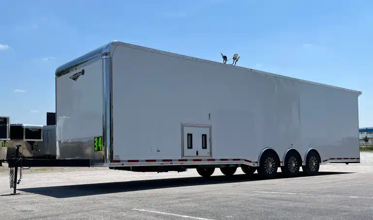 Enclosed Car Trailer 2025 34ft. w/Large Corner Bathroom, Electric Awning, Aluminum Wheels, & More! 0178 - Image 5