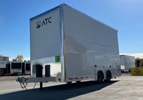 Enclosed ATC Car Trailer 2026 22ft. Aluminum Stacker ROM 900 w/14ft. Tiltable Lift 5264