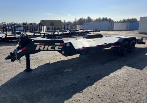 2024 Rice Trailers 7X18 Promax Industrial 21K Equipment w/Hydraulic Jack & Full Width Ramps